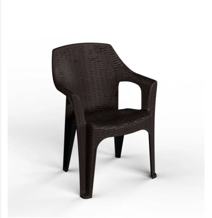 Стол ПВЦ Ратан пластмаса сив зелен кафяв