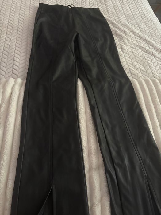 Черен кожен панталон