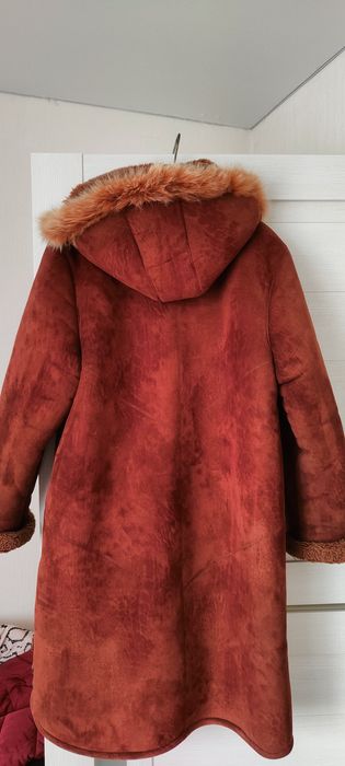 Дублёнка коричневая искусственная