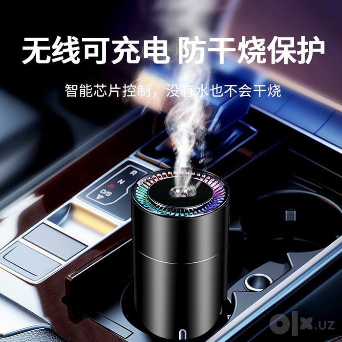 USB avtomobil namlagichi (humidifier) va aroma diffuzor bo'lib, RGB ch
