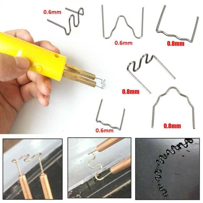 Set 500 bucati capse metalice de intarire pentru aparat sudat plastic