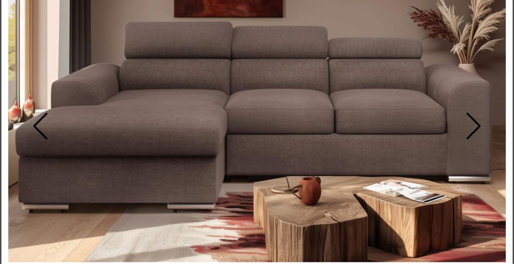 Ъглов диван с опция сън и място за съхранение