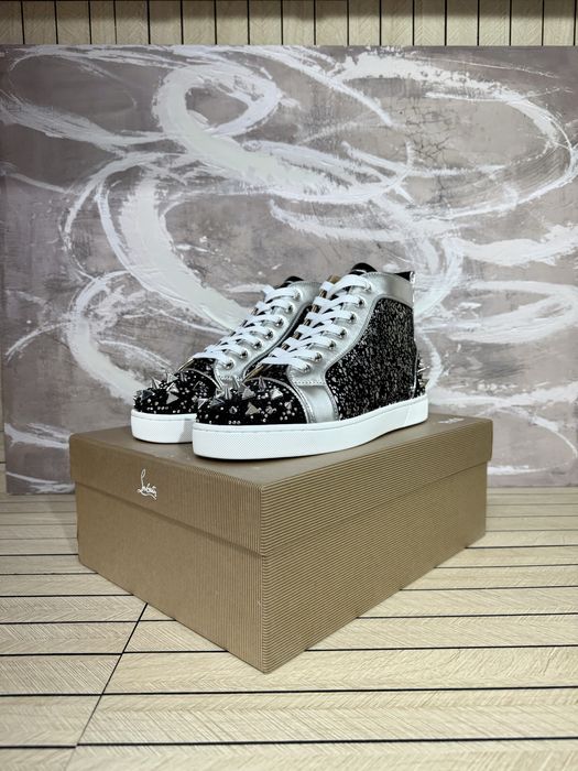 Christian Louboutin High Black Spikes
