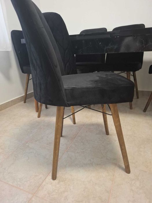 Set masa bucatarie extensibila+6 scaune