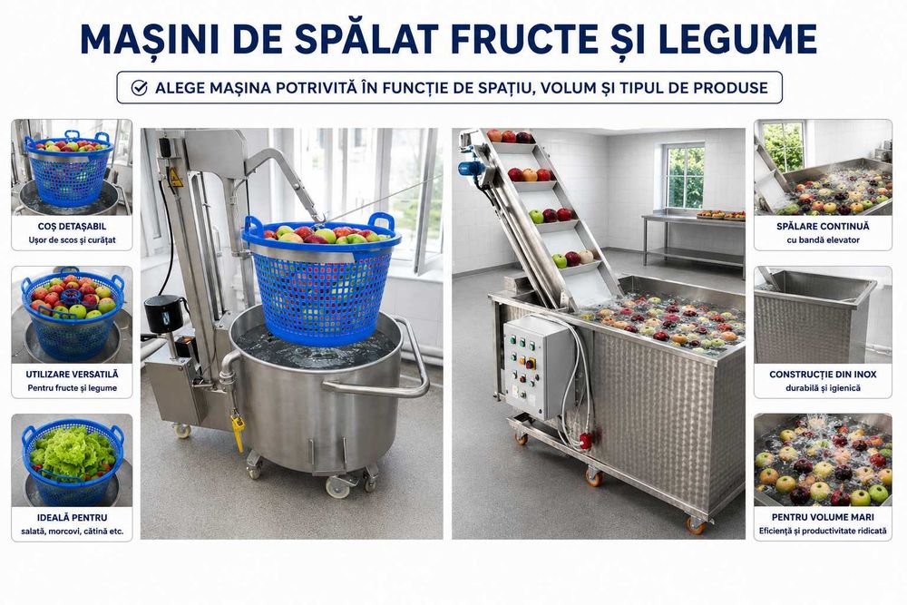 Linie profesionala suc mere, pere, alte fructe si legume