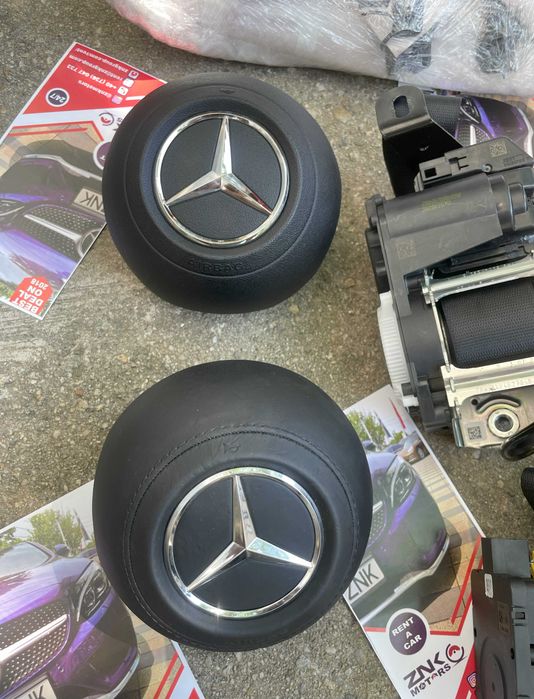 Mercedes Benz S w223 airbag volan piele set centuri de siguranta