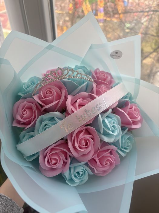 buchet 19 trandafiri din sapun