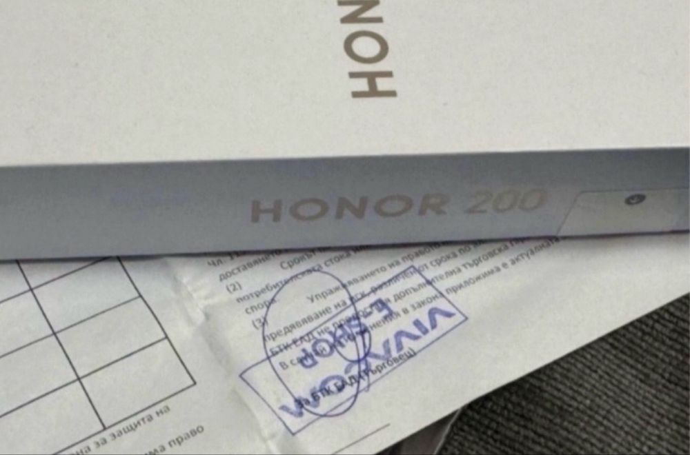 КАТО НОВ 512GB Honor 200 Vivacom Гаранция 2026 Black | Черен