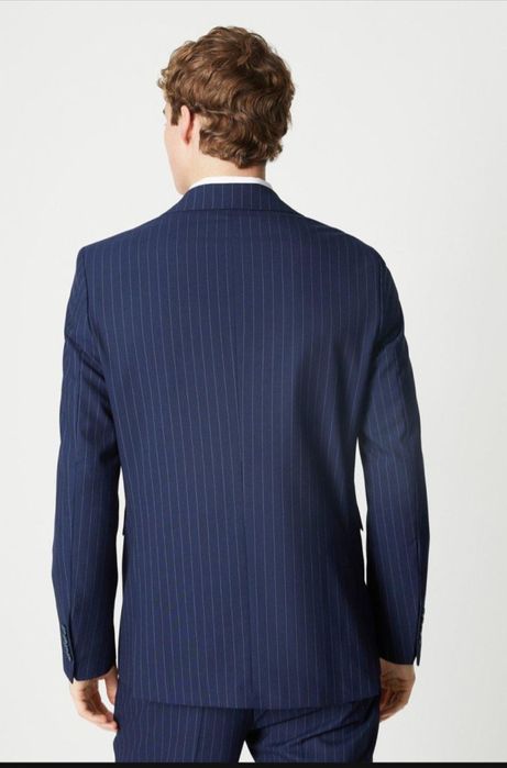 Costum Burton Menswear London 54-56 Bleumarin cu dungi, nou