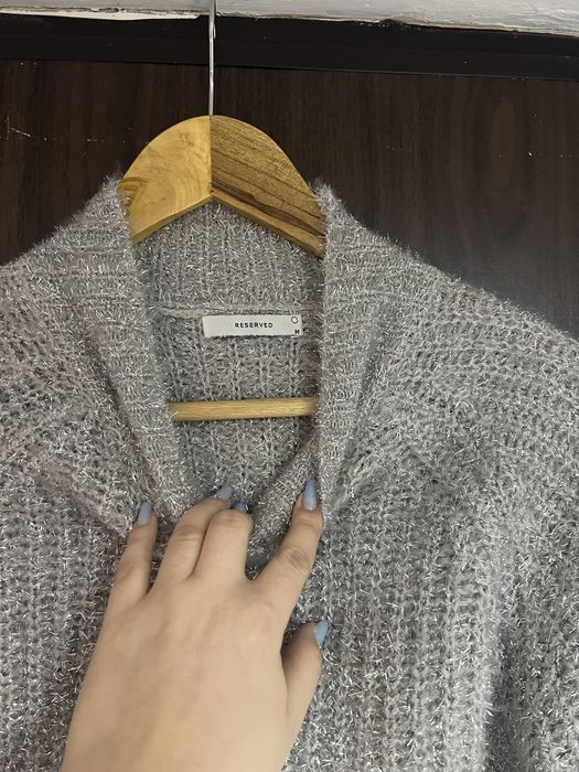 Bluza groasa pana in talie