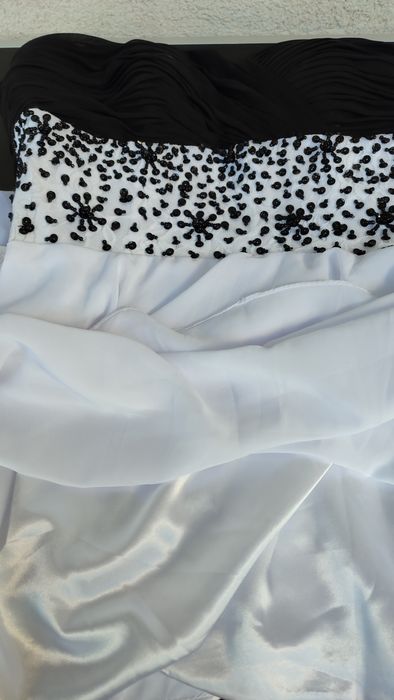 rochie de ocazie a line voal chiffon JJsHouse margele nunta petrecere