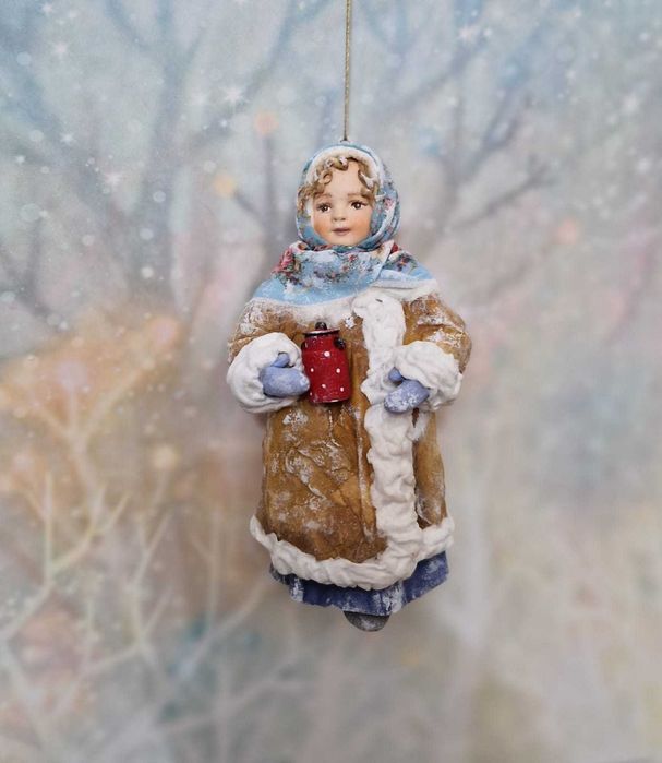 Ватные елочные игрушки