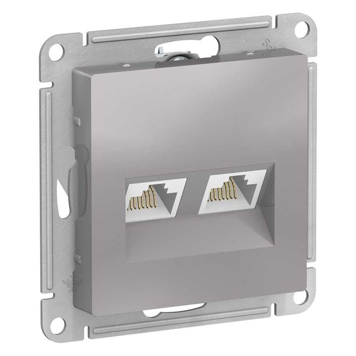 Schneider Electric. AtlasDesign. Розетка двойная компьютерная.