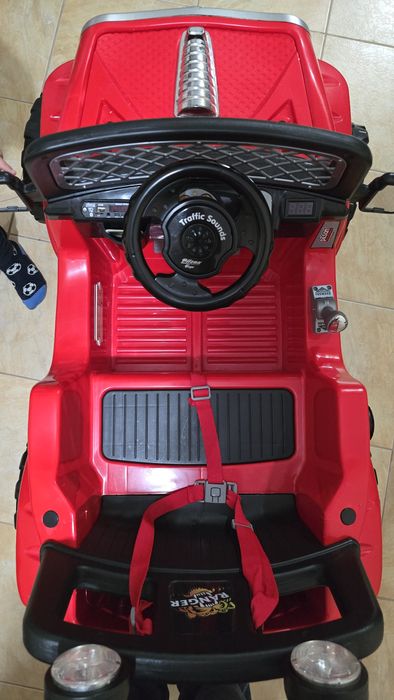 Masina de teren 4x4 cu telecomanda, 12 V, Pilsan, Ranger, Rosu