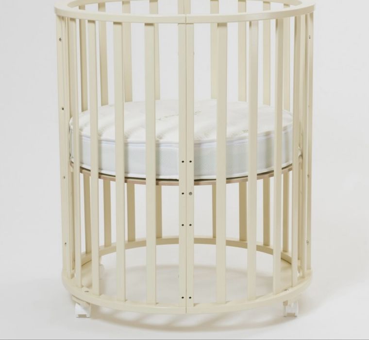 Кровать трансформер круглая детская и матрас