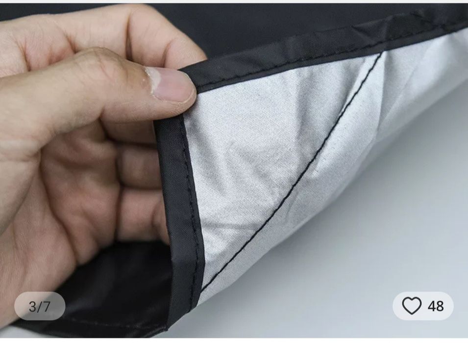 Лятно и зимно магнитно покривало за предно стъкло на автомобил