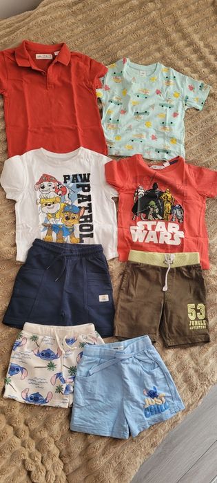 Lot tricouri și pantaloni scurti pentru copii marimea  104
