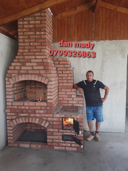 Grătare profesional executat din cărămidă