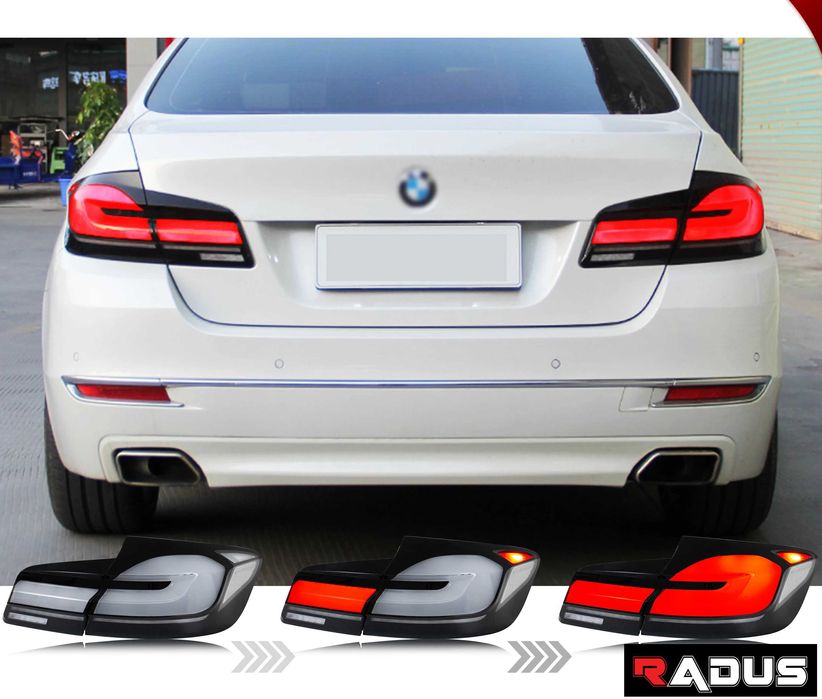 Stopuri LED BMW Seria 5 F10/F18 2010-2017 Retrofit G30 LCI Design fact