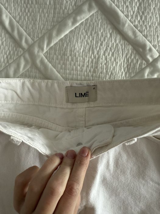 Юбка джинсовая белая Lime