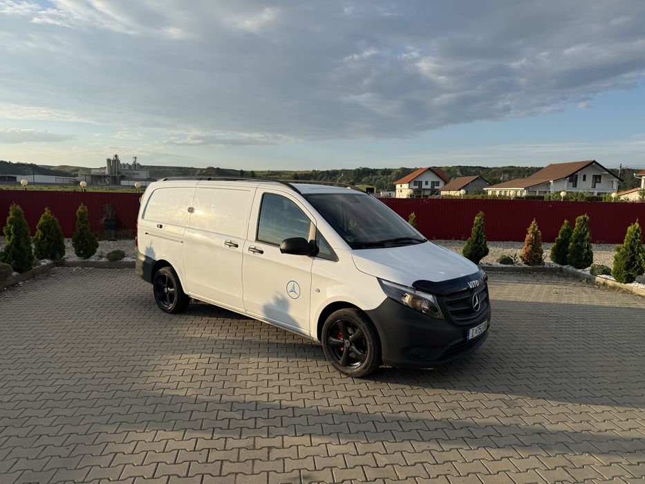 MERCEDES VITO LUNG 163 cai EURO 6 Clima Pilot Full Senzori Navigatie Color km reali Volan Piele+comenzi fara rugina recent adusa din Germania ZOLL