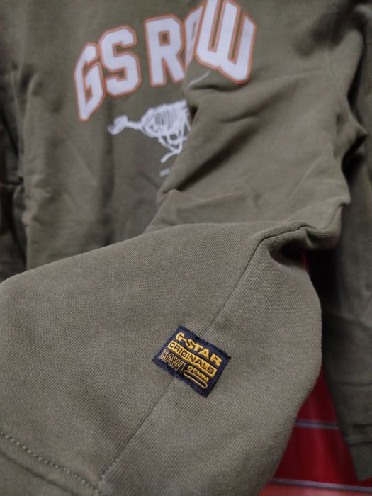 Оригинална блуза G-STAR RAW Skeleton S M L нова худи горнище суичър