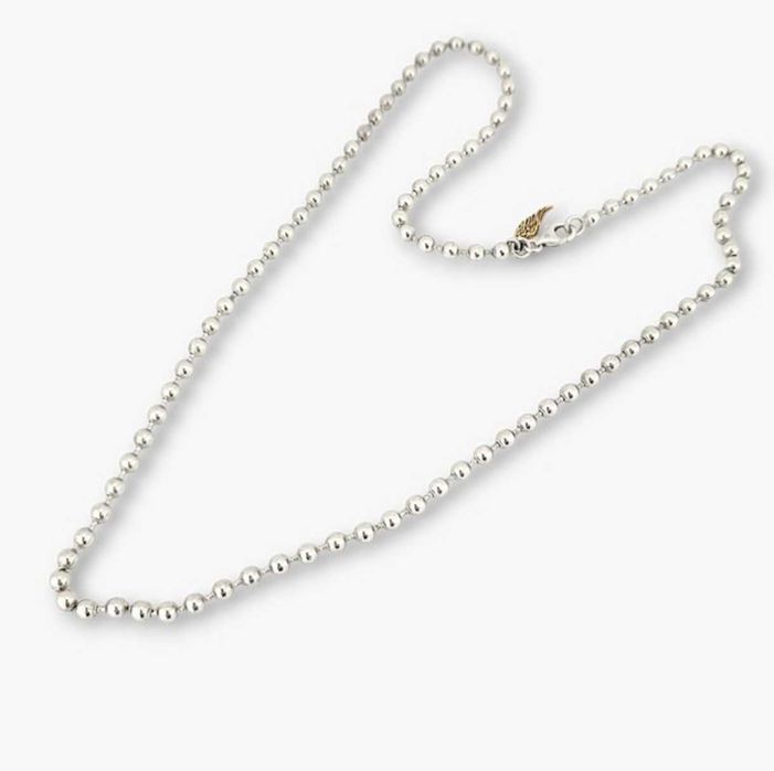 Мъжко сребърно колие със златна висулка