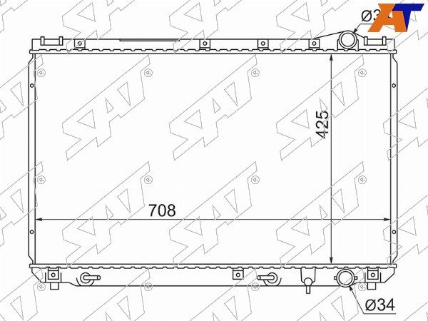 Радиатор  Toyota Camry