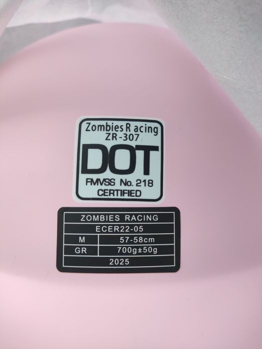 Casca motocicleta retro roz