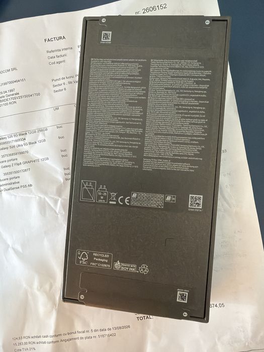 Samsung Galaxy Z Flip 8 512gb Graphite Sigilat Factura Garantie 2 Ani