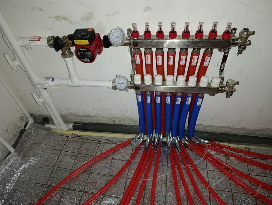 Теплый пол в частном доме