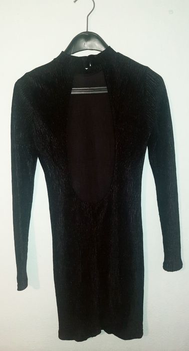 Черна рокля по тялото H&M