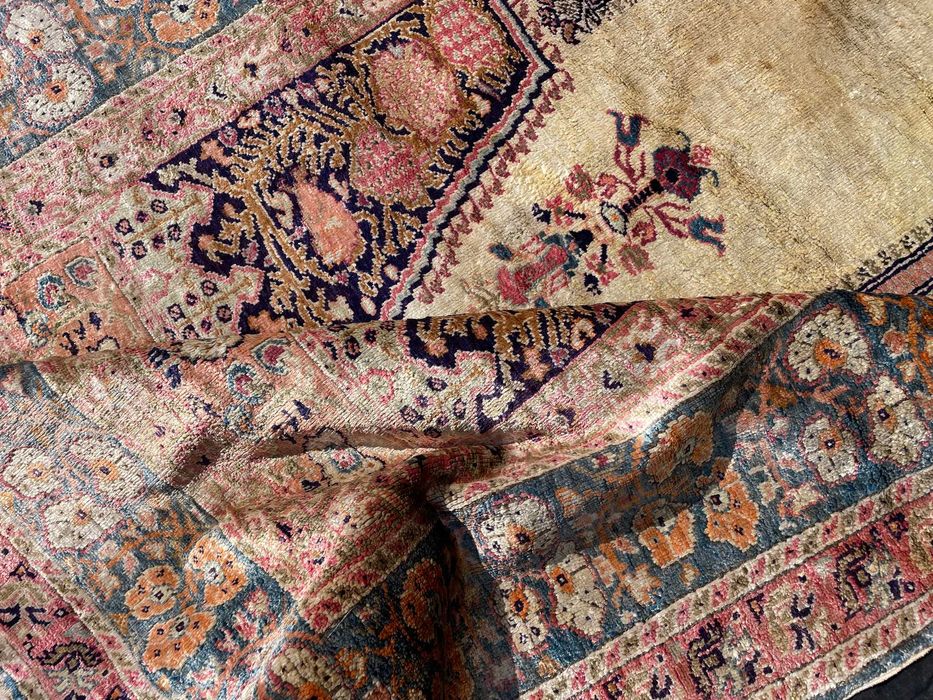 covor matase rugaciune turc Kayseri model Ghiordes mihrab  178 x 118cm