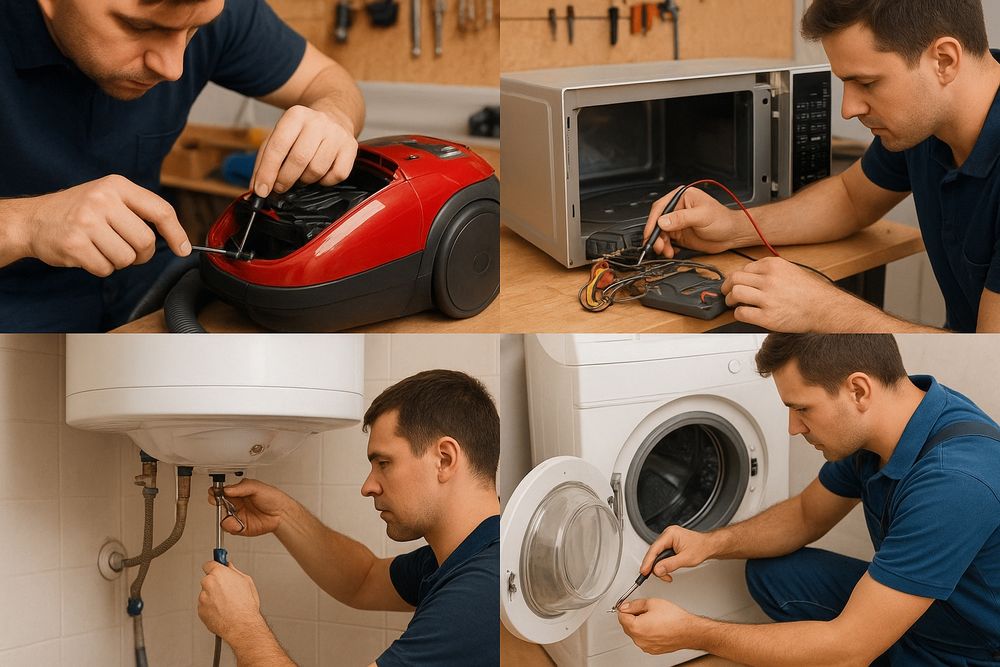 Ремонт пылесоса, микроволновки, водонагревателья, стиральной машины га