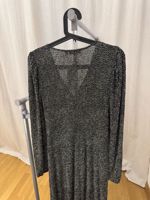 Платье MNG, черное с горошком, новое , M