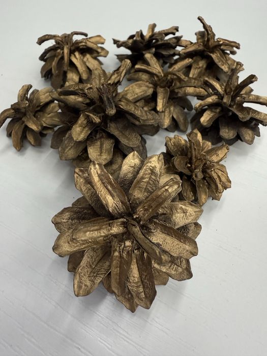 Шишки декор наборы 10 шт