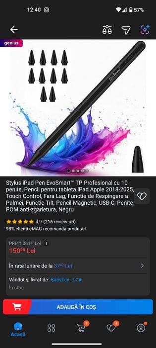 Stylus evosmart impecabil