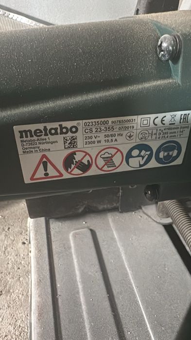 Masina electrica de debitst fier Metabo 23-355