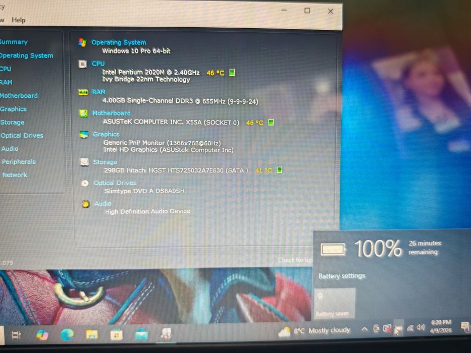 Laptop Asus X55A