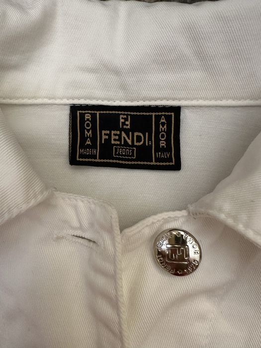Намаление ! Оригинално яке Fendi Jeans, 40 IT +  подарък топ с камъчета  Rocco Barocco