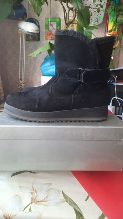 Продам сапоги зимние замша искуственная