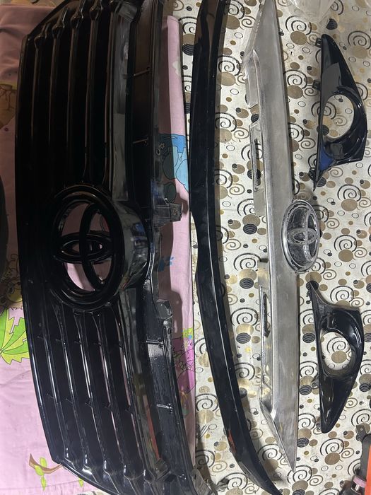 Решетка, сабля на капот, тойота камри 50