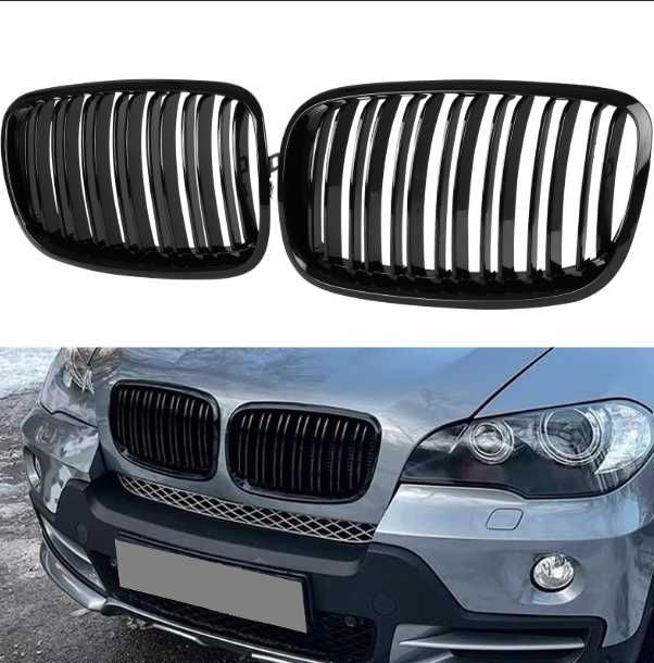 Grile Duble M / Negru Lucios / BMW X5 E70 X6 E71
