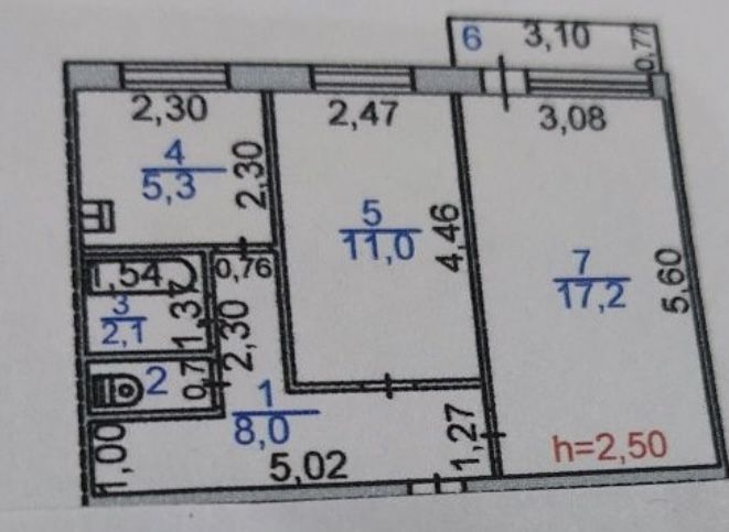 Продам квартиру 2 ух комнатную