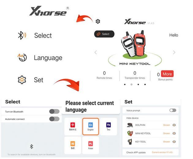 Aparat programator chei auto mini VVDI key tool – Android, IOS