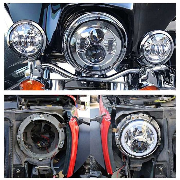 Suport universal far rotund Nissan Patrol Y60,Samurai,Land Cruiser J70