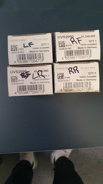 4 Броя Porsche Датчик-сензор за налягане в гумите Оранжев 433MHz