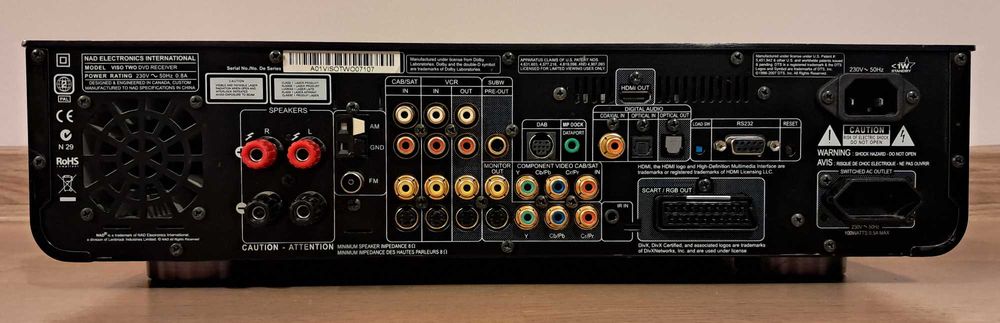 Vand A/V Receiver, DVD/CD Receiver, NAD Viso Two, cu telecomanda NAD