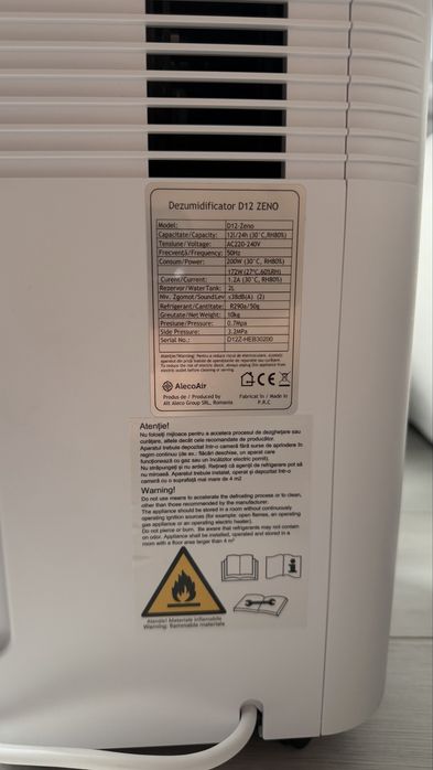 Dezumidificator AlcoAir ca nou