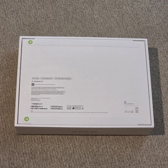 Laptop APPLE MacBook Air 13 , Apple M4, 13.6"24GB, SSD 512GB, Silver